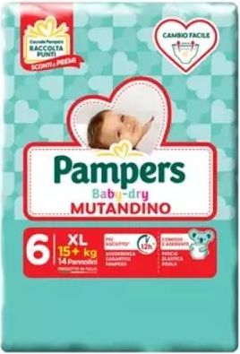 "Pampers" Baby dry mutandino